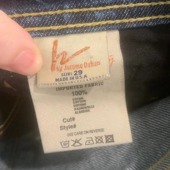 COH Vintage 90s flare Ingrid lo waist Flare Jeans Marbled Acid-wash 29 - Picture 5 of 14